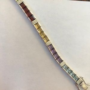 Sterling Silver gemstone bracelet